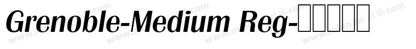 Grenoble-Medium Reg字体转换